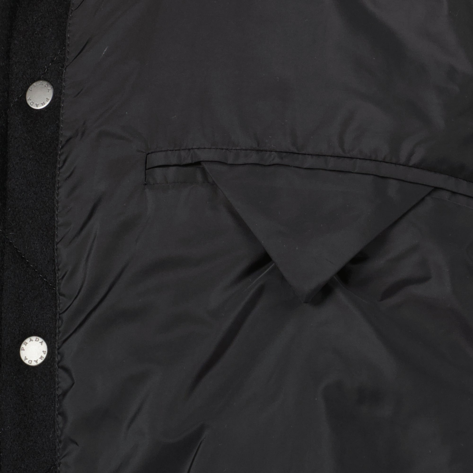 Prada jacket, quilted wool jacket, classic collar jacket, men's outerwear, fall winter 2025