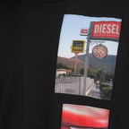 Image of T-Box-T3 Black T-Shirt by Diesel for Men - Season Autumn-Winter 2025 - Product detail view 2