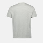 Image of Grey T-shirt with Red Heart Logo by Ami PARIS for Unisex - Season Spring-Summer 2025 - Product detail view 1