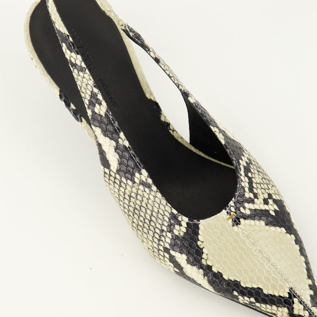 Zapatos de Tacón Bajo Bella Efecto Pitón