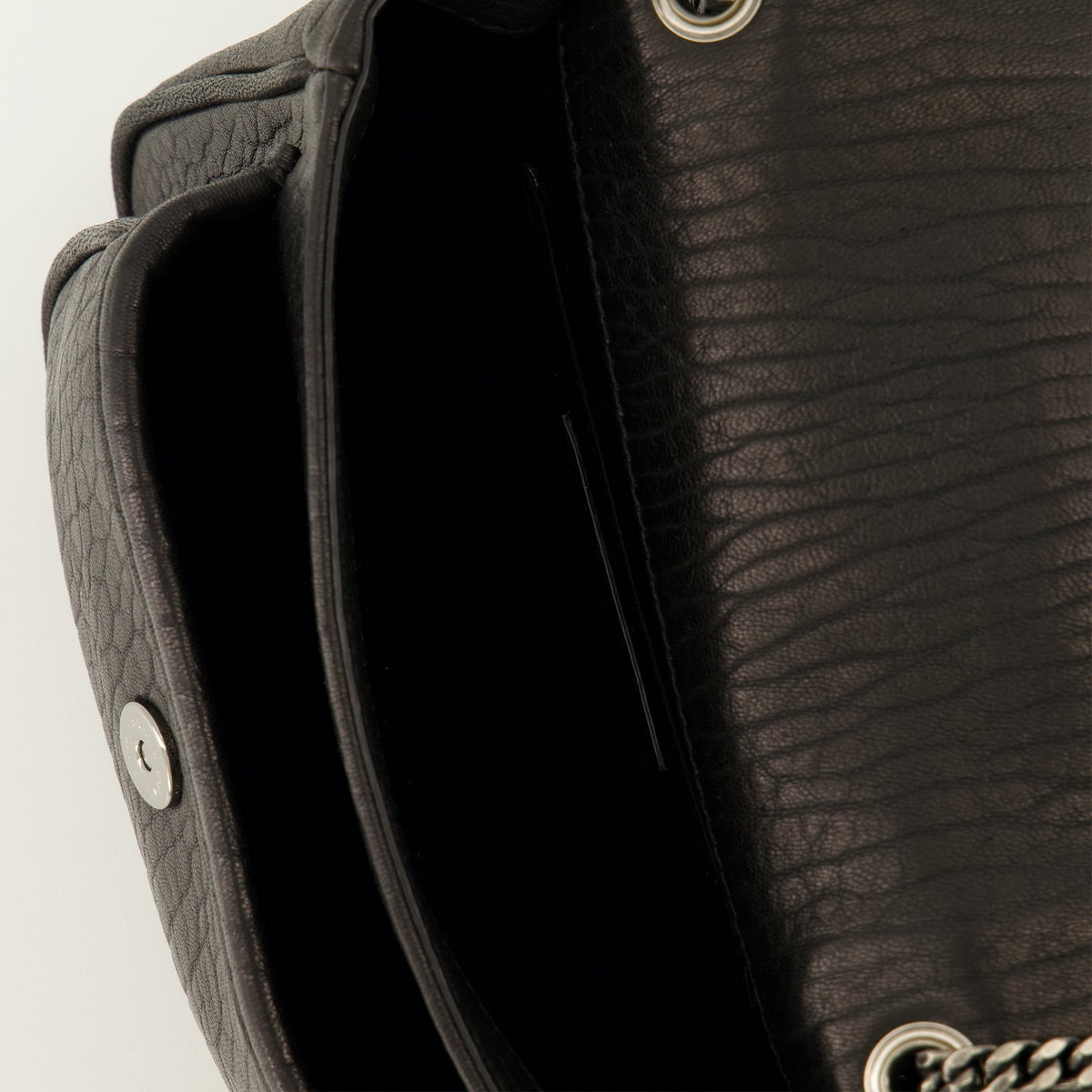 Niki Mini Tasche aus schwarzem Leder