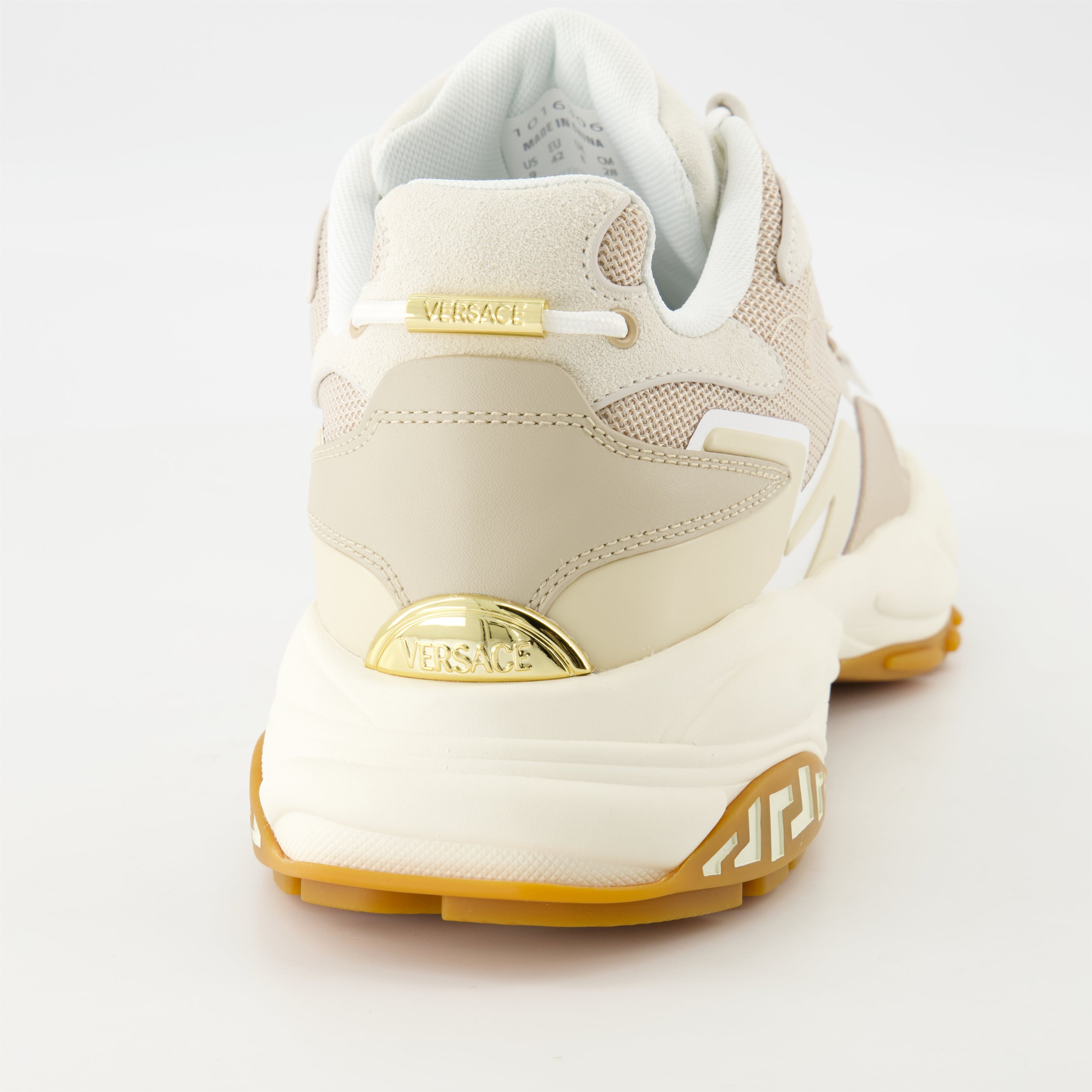 beige sneakers, Mercury M_VS_04, Versace shoes, stylish footwear, casual elegance