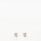 VLogo earrings, crystal earrings, Valentino accessories, silver earrings, Swarovski crystals