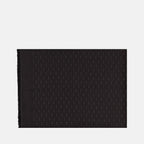 Image of Cassandre Logo Wool and Silk Scarf by Saint Laurent for Men - Season Autumn-Winter 2024 - Back View