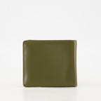 Diesel wallet, khaki leather wallet, unisex wallet, flap closure wallet, Spring-Summer 2025 collection