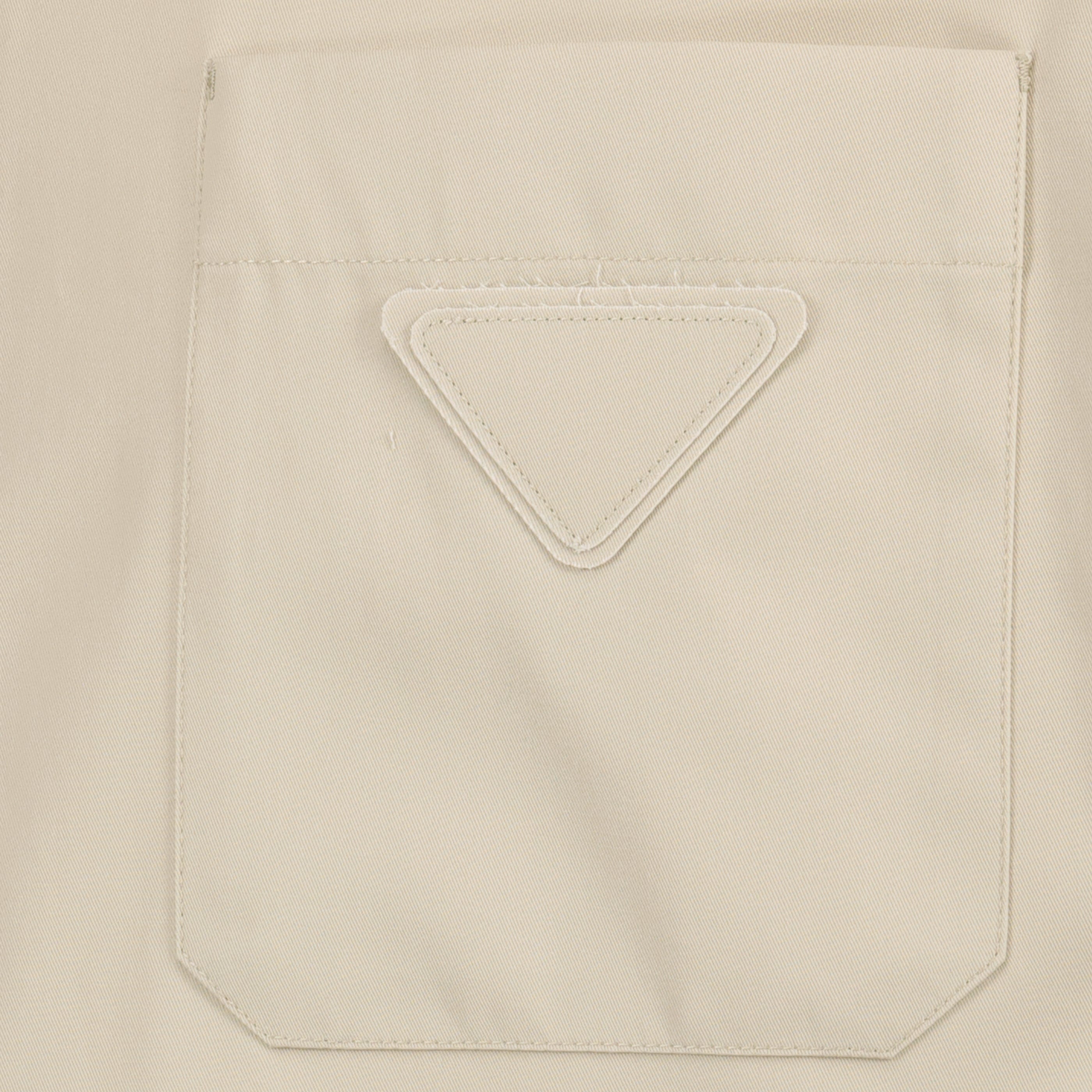 Beige Zip-Up Shirt Jacket - Prada - Men | WE IN STYLE