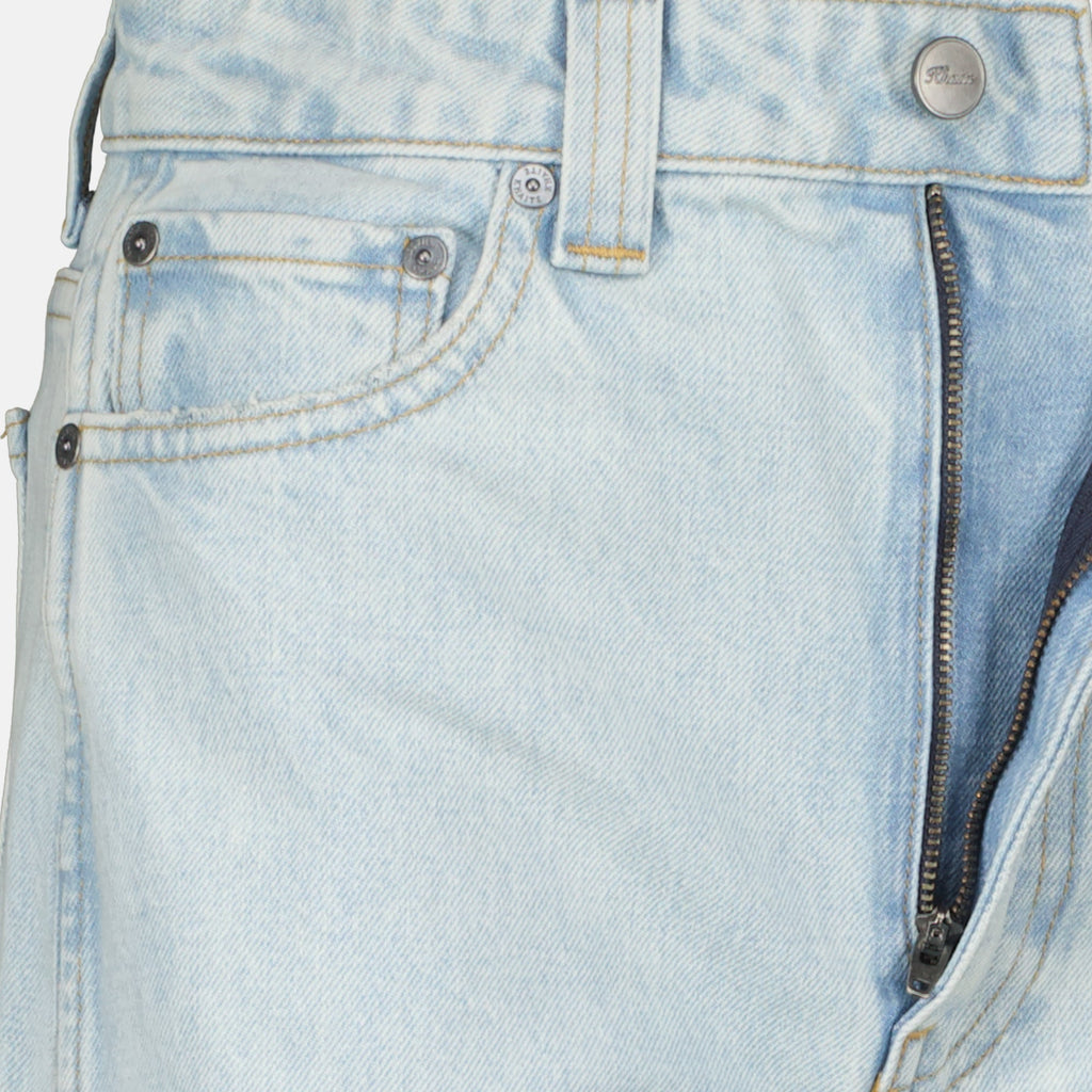 denim jeans, high-waisted jeans, straight cut jeans, five-pocket denim, Khaite jeans