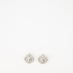 Medusa earrings, Versace accessories, luxury earrings, silver jewelry, Autumn-Winter 2024