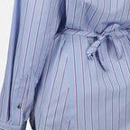 Imagem de camisa riscada azul da Rabanne para mulheres - Temporada Primavera-Verão 2025 - Vista Detalhe 9