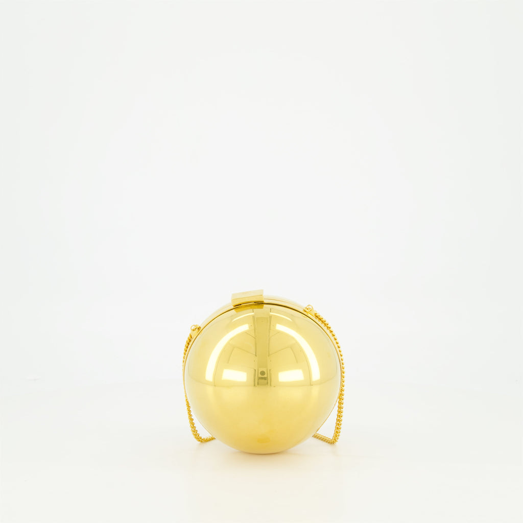 VLogo minaudière, Swarovski crystals, Valentino Garavani, elegant accessory, gold minaudière