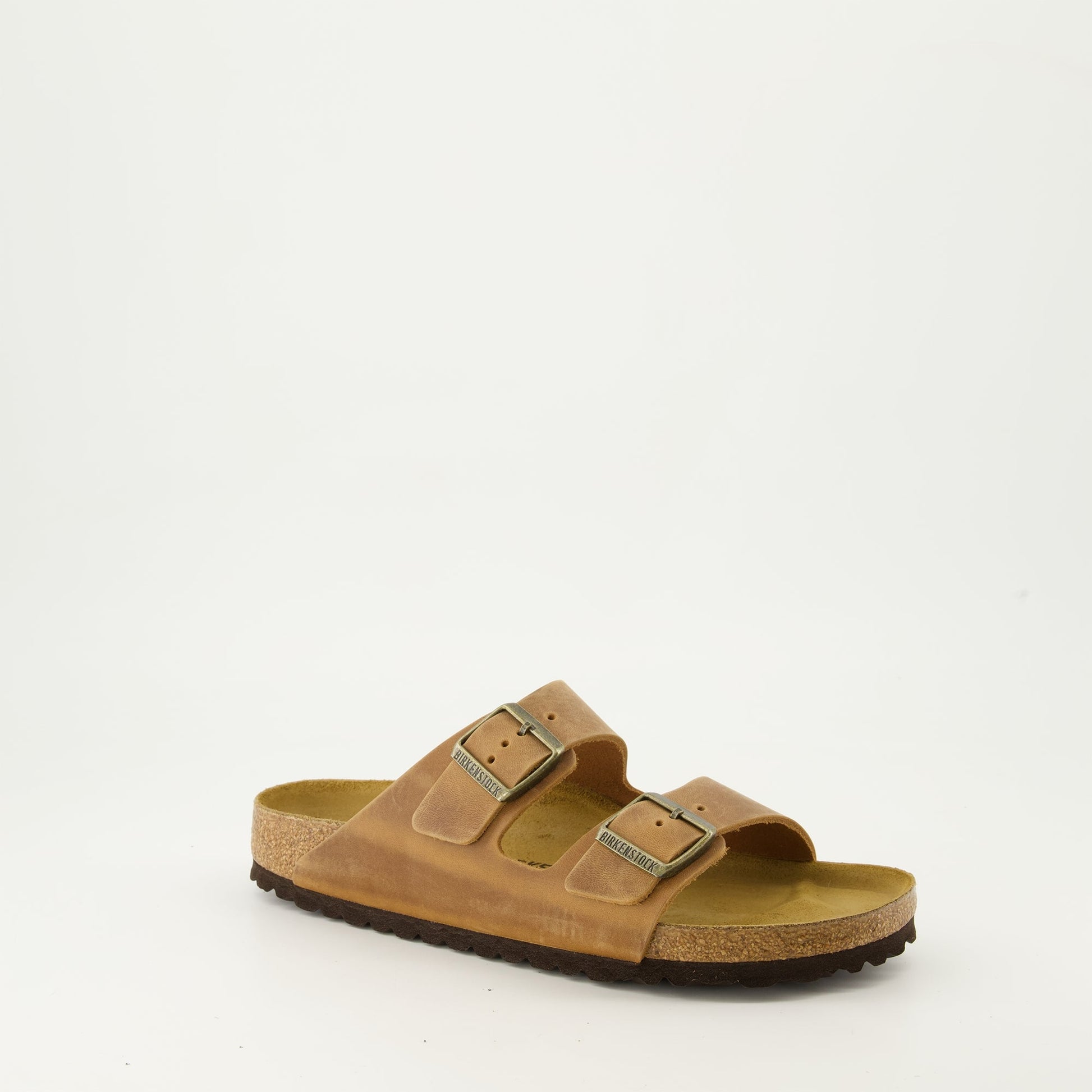 Arizona sandals, leather sandals, brown leather shoes, modern sandals, autumn-winter footwear