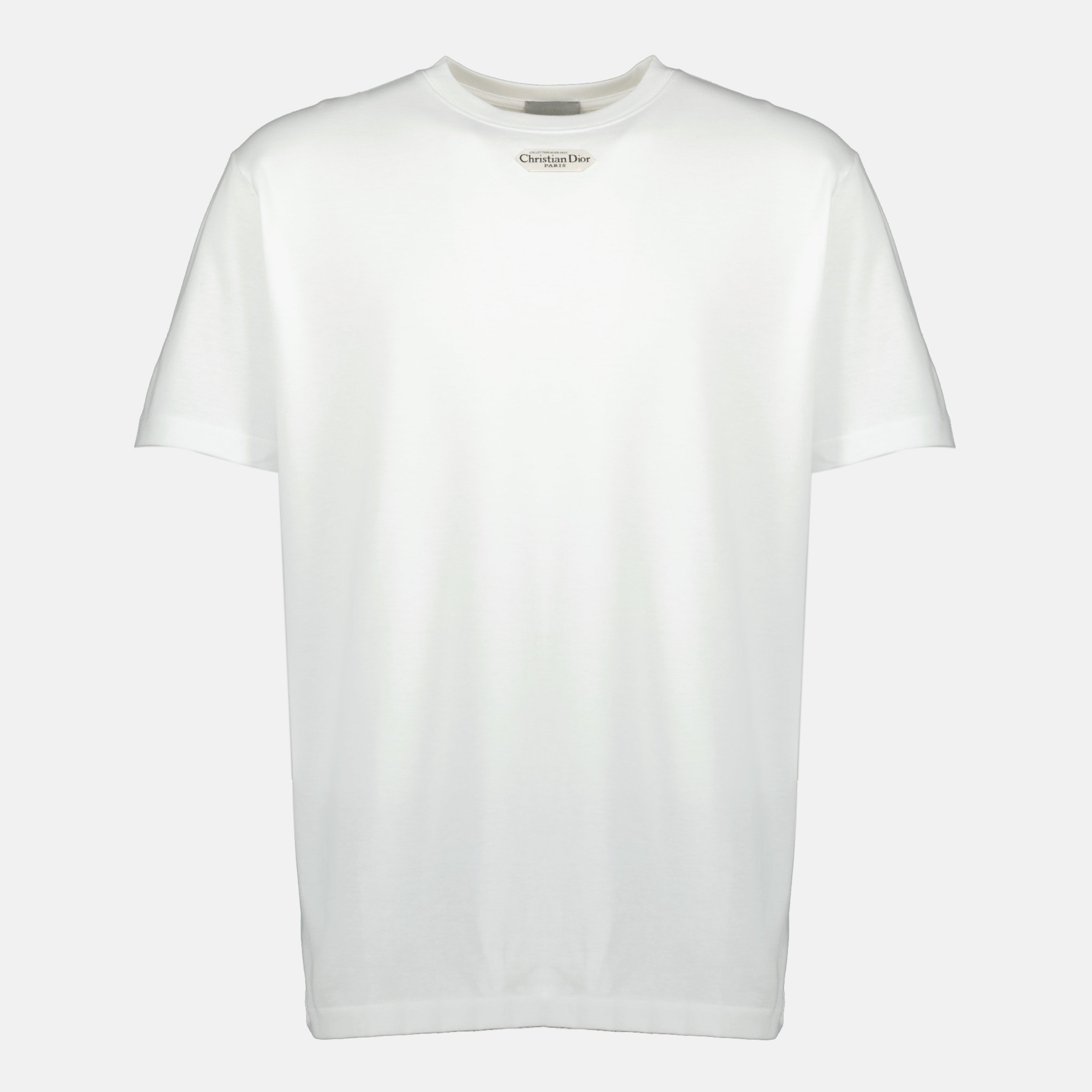 Dior T-shirt, white cotton t-shirt, men's fashion, short sleeve t-shirt, Fall Winter 2025 collection