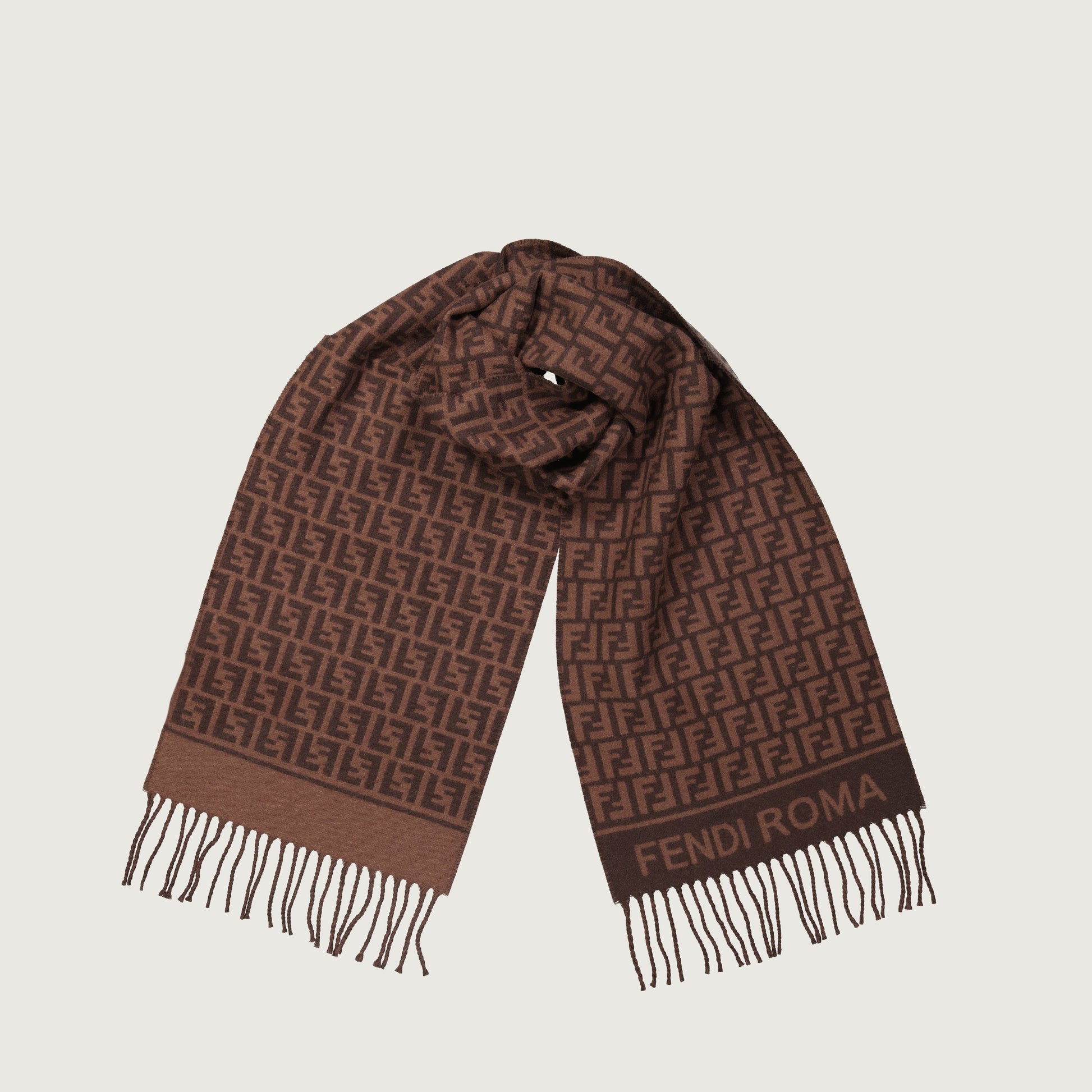 FF Logo Scarf, Fendi Scarf, Wool Cashmere Scarf, Luxury Accessories, Autumn Winter 2024 Fashion