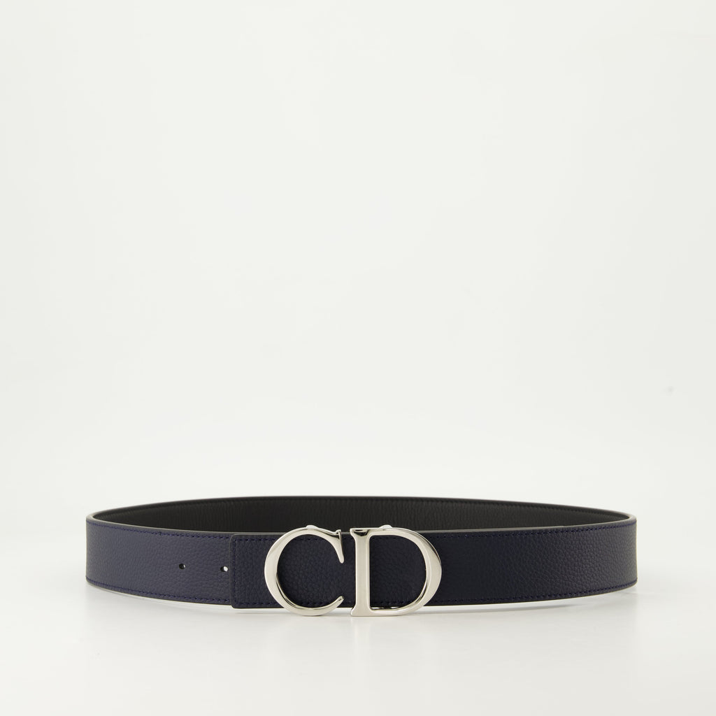 Reversible Belt, Grain Leather Belt, Dior Belt, Fashion Accessory, Fall-Winter Collection