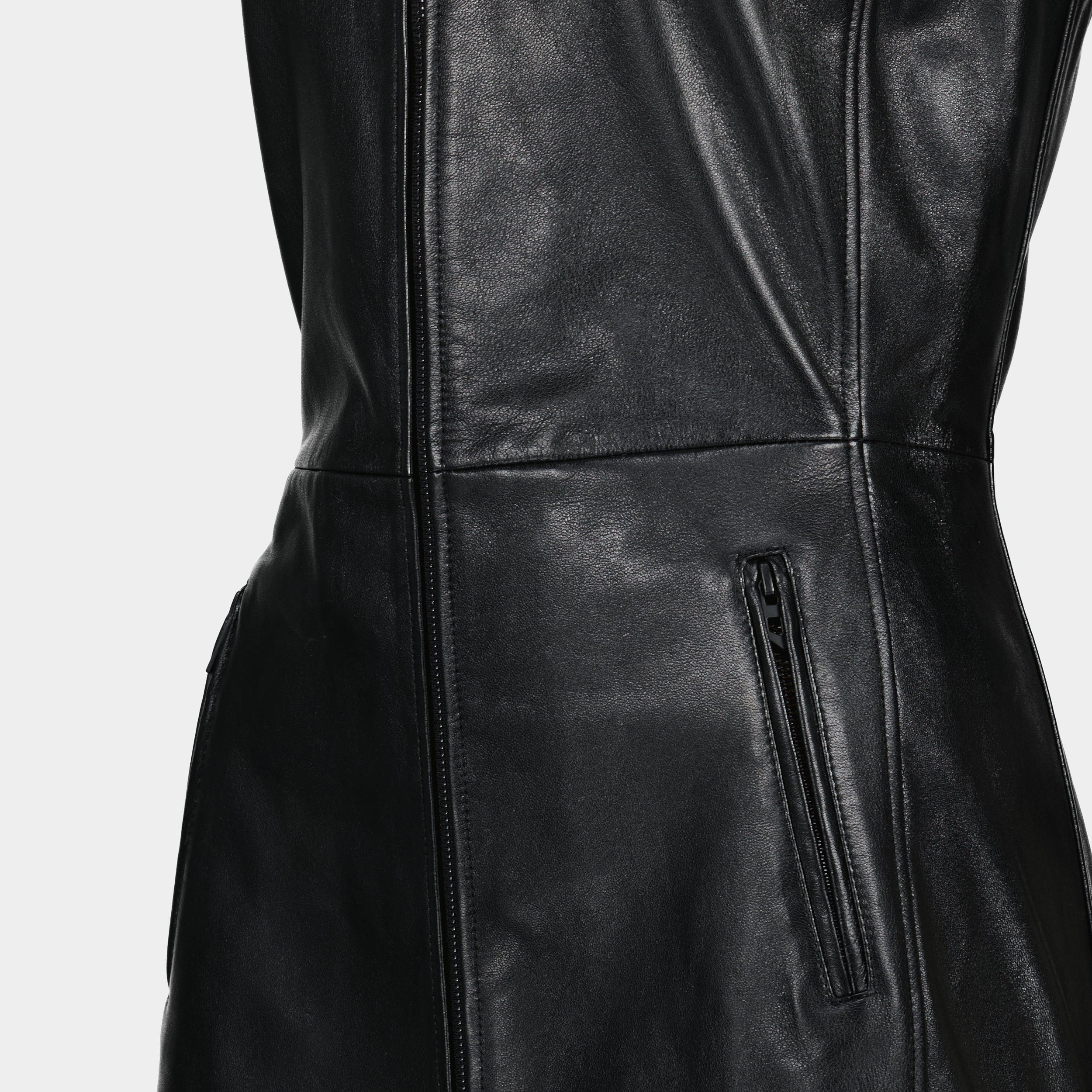 L-Ilith Leather Dress
