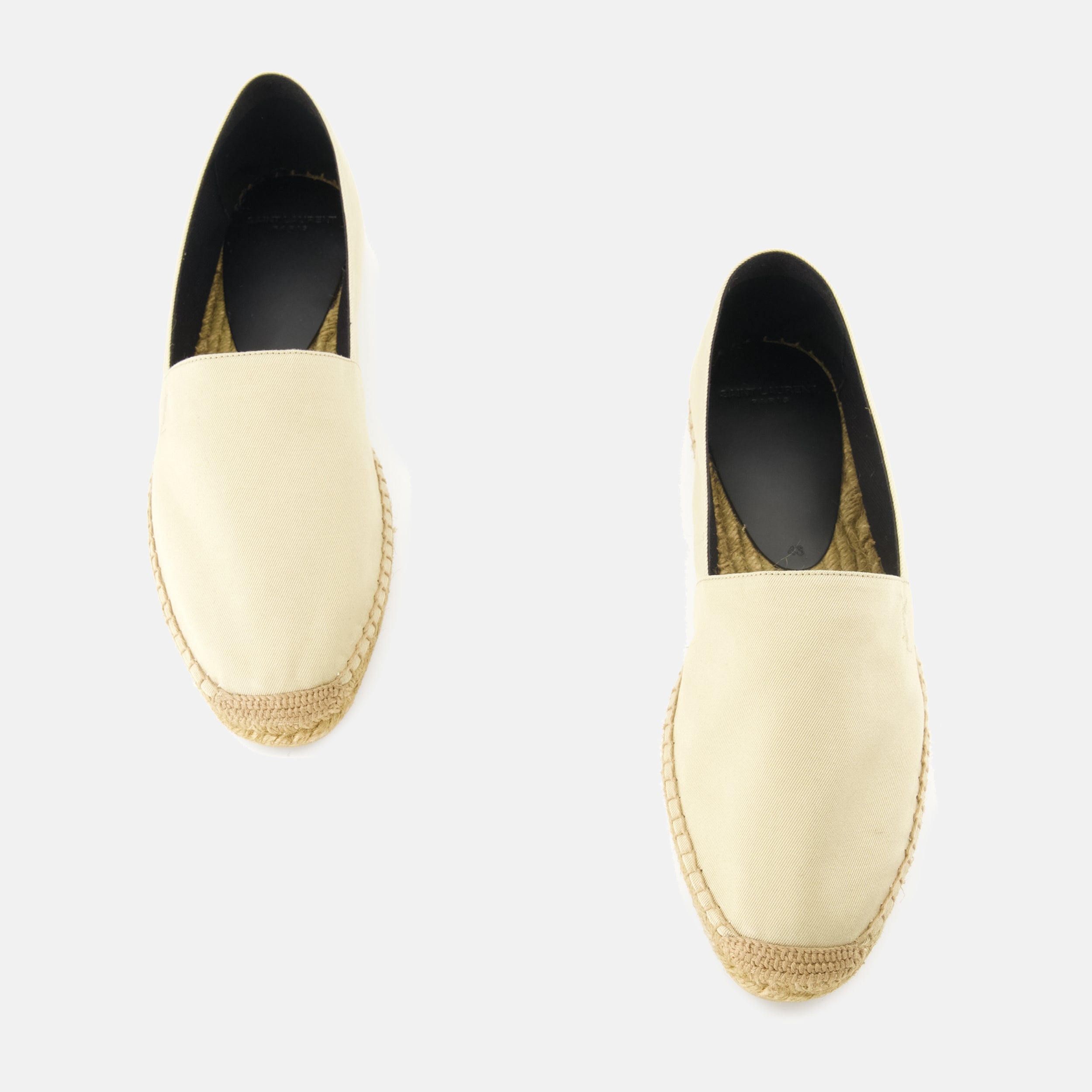 Saint Laurent espadrilles, beige espadrilles, men's summer footwear, non-slip espadrilles, gabardine shoes