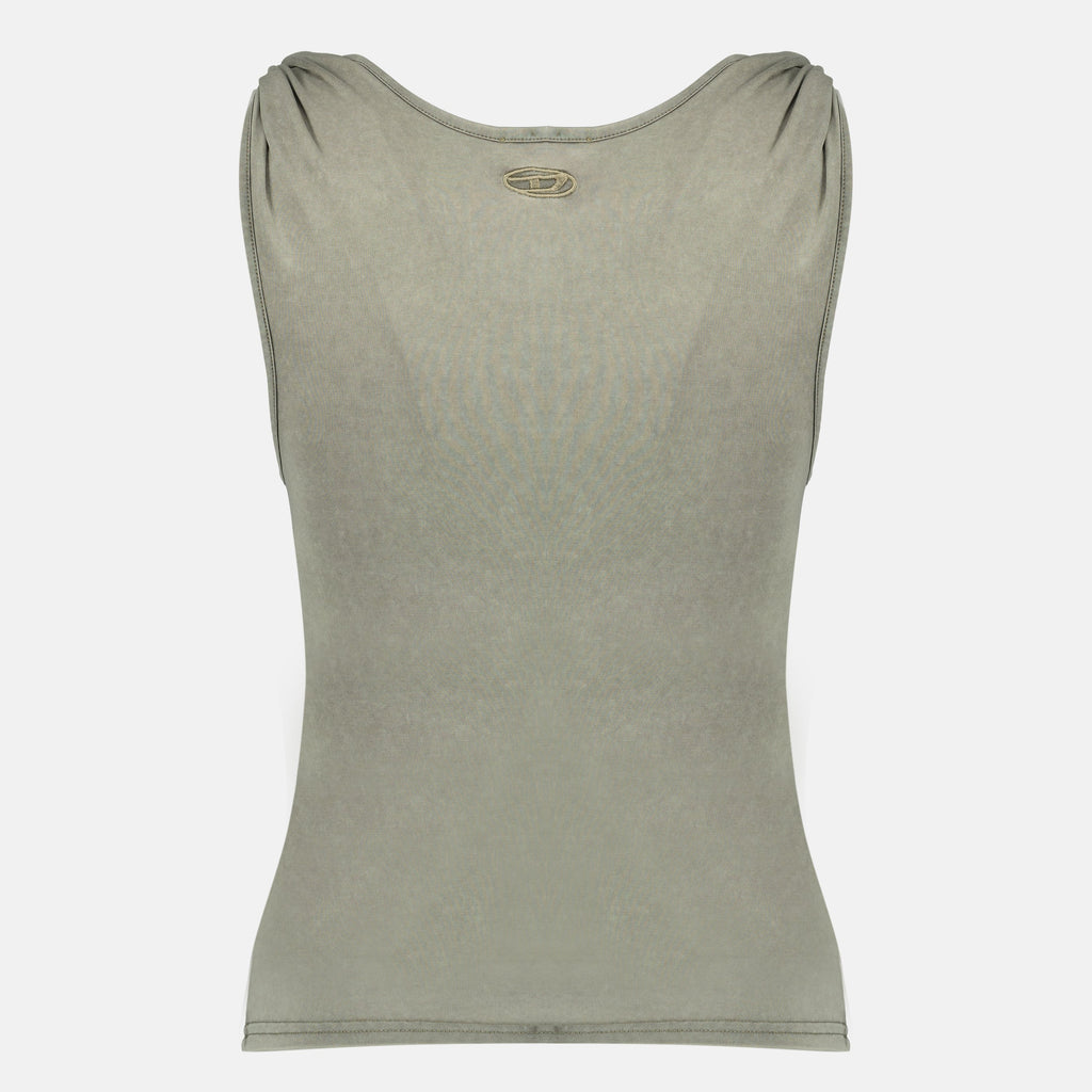 Imagem do Débardeur T-Twy Kaki da Diesel para Mulheres - Temporada Primavera-Verão 2026 - Vista Traseira