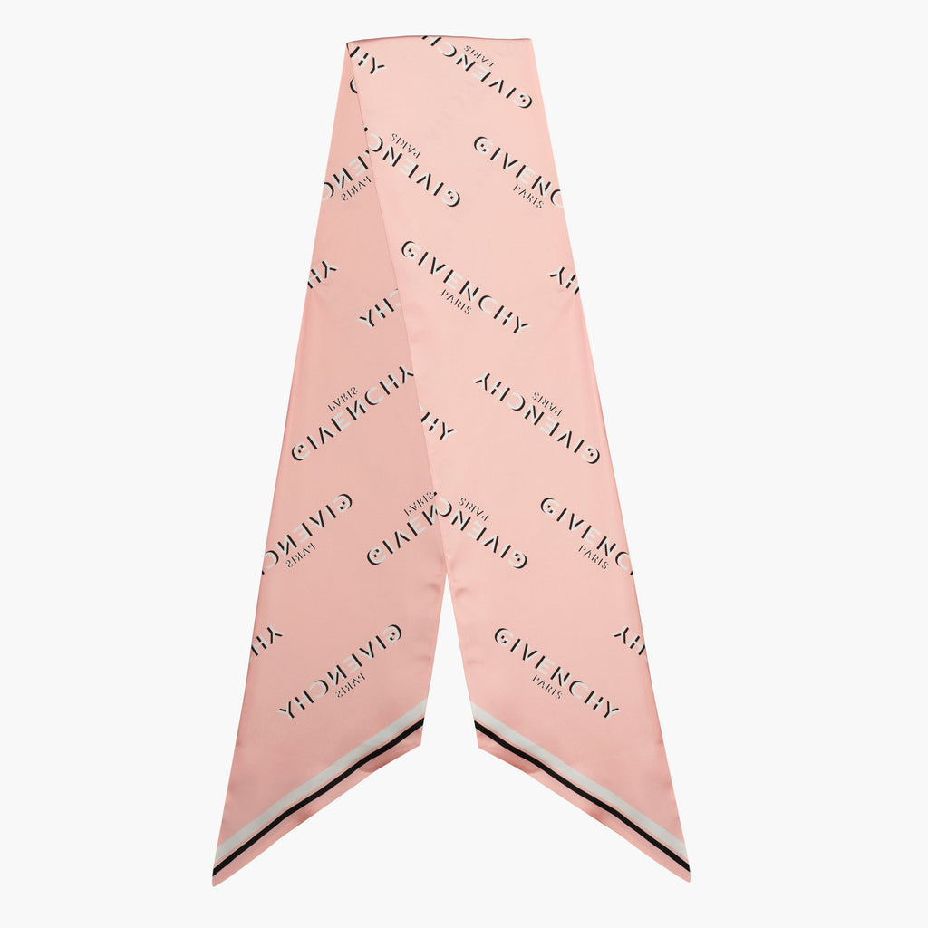 Maxi Bandeau en Soie Ombre Rose Clair