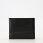 black wallet, textured leather wallet, designer wallet, men's accessories, sophisticated wallet