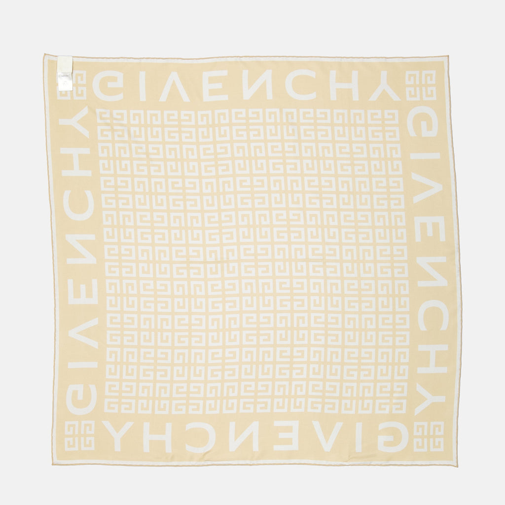 Image du foulard carré en soie 4G de Givenchy pour femmes - Saison Printemps-Été 2025 - Détail Vue 1