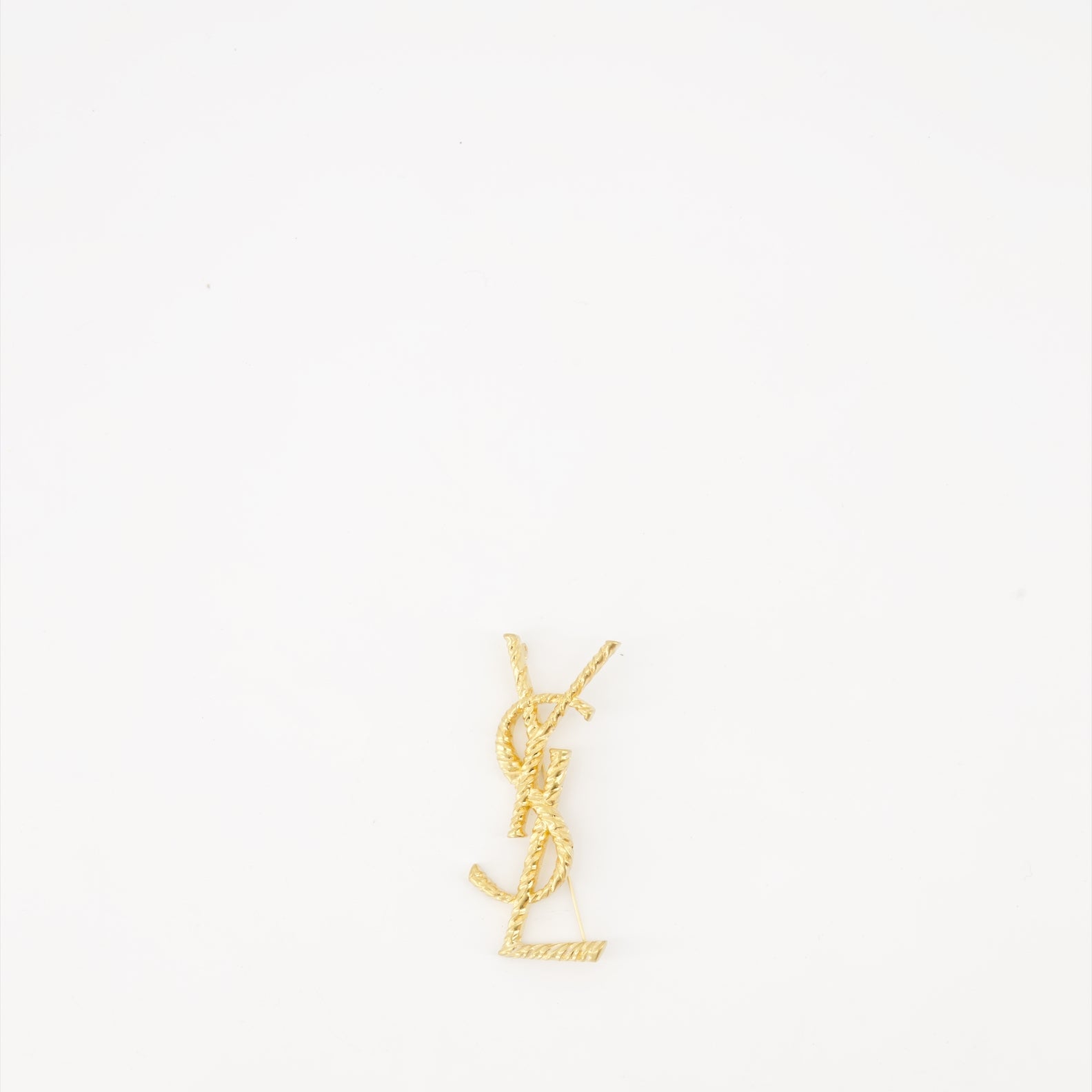 brooch, Saint Laurent, Cassandre, gold-toned, zebra effect
