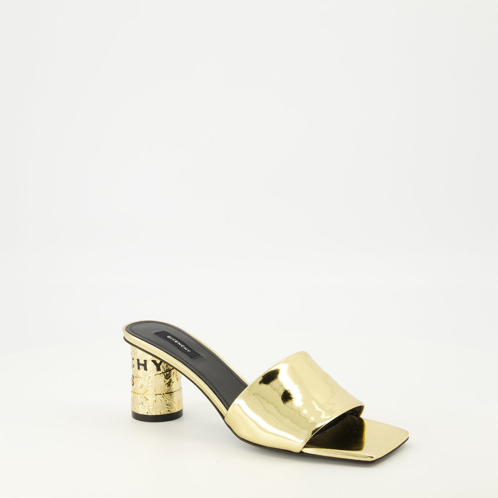 지방시 테이프 미러 효과 힐 샌들