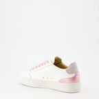 Luxury sneakers, White-rose leather sneakers, Lug sole sneakers, New Lab NL10, Spring-Summer 2024 footwear