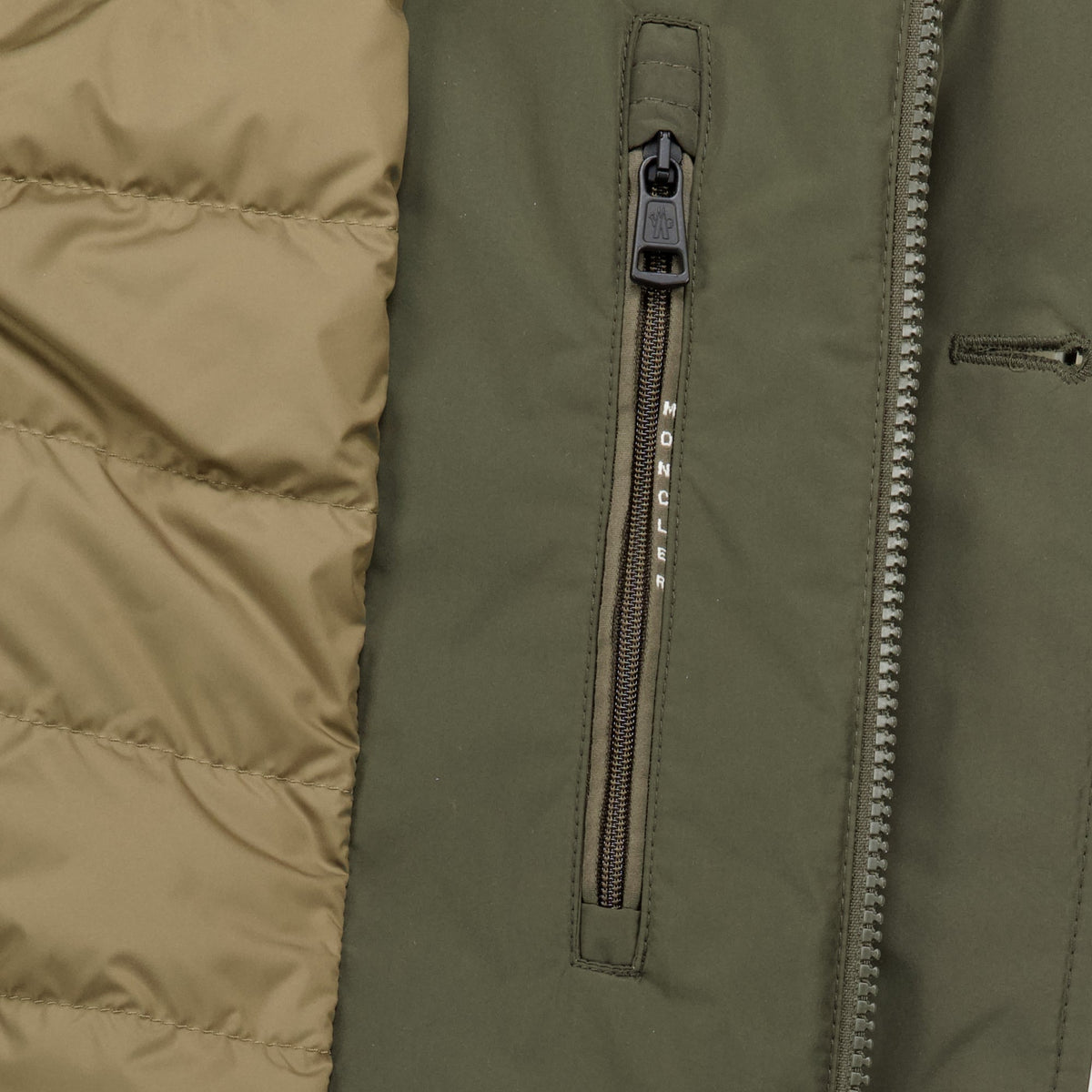 evrine Quilted Parka in Khaki