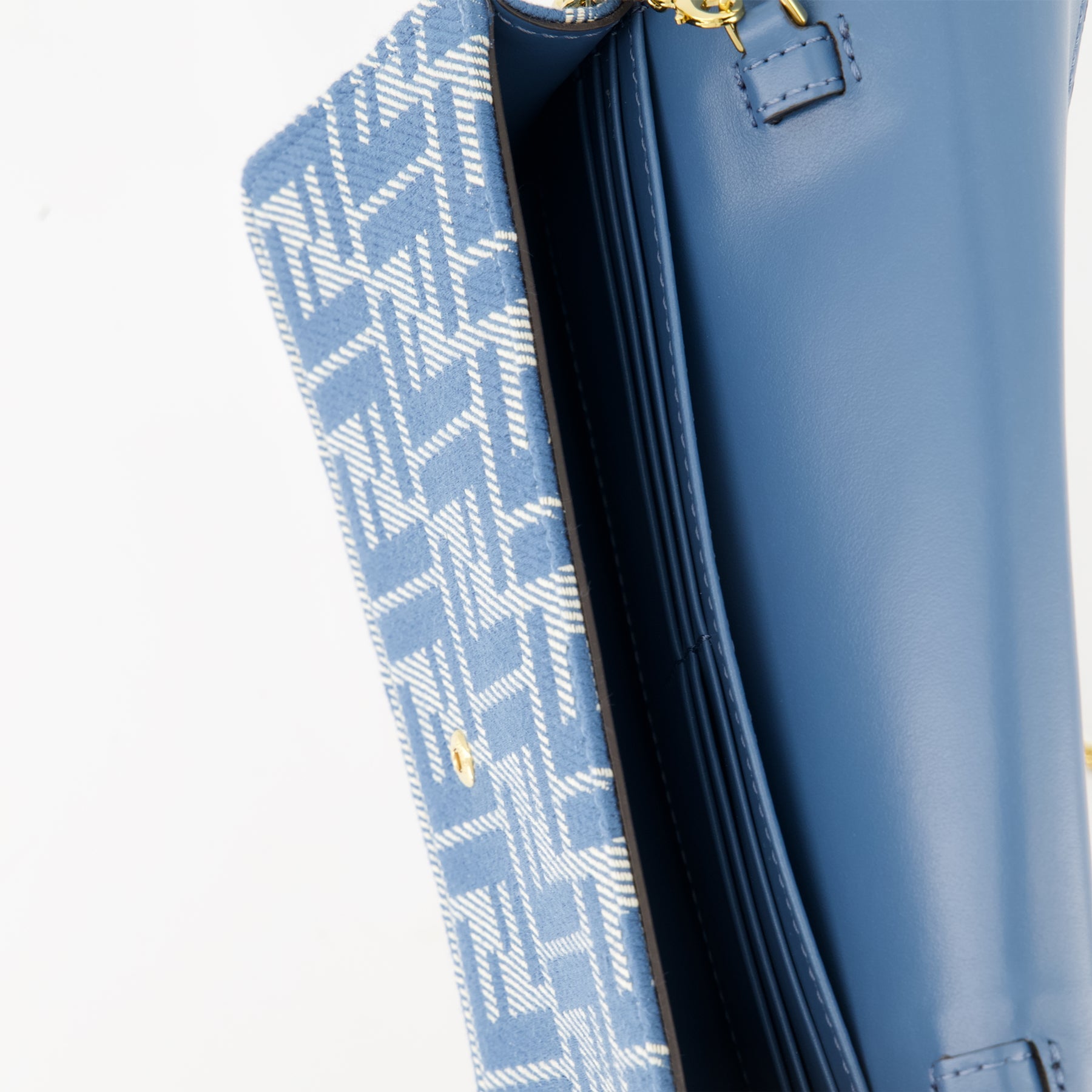 Fendi Baguette Wallet, denim wallet, designer wallet, women's accessories, luxury wallet