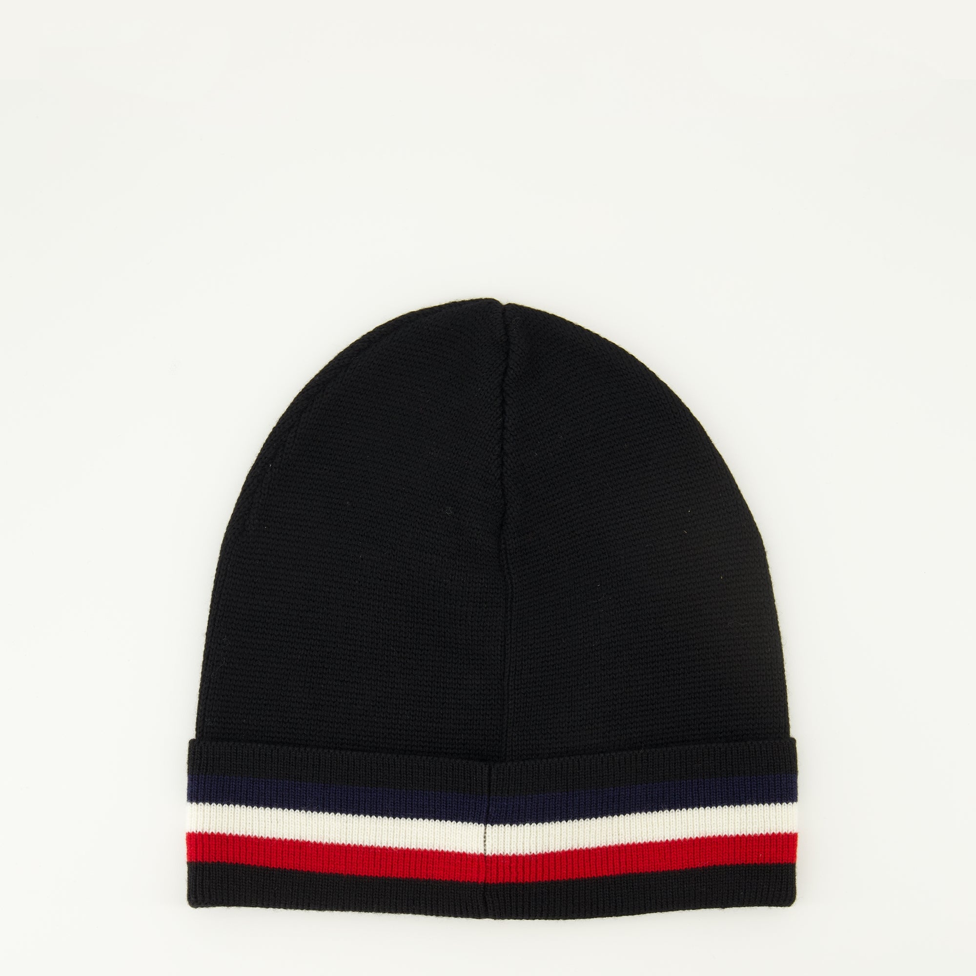 Moncler beanie, wool hat, tricolore accessories, Men's winterwear, premium headwear