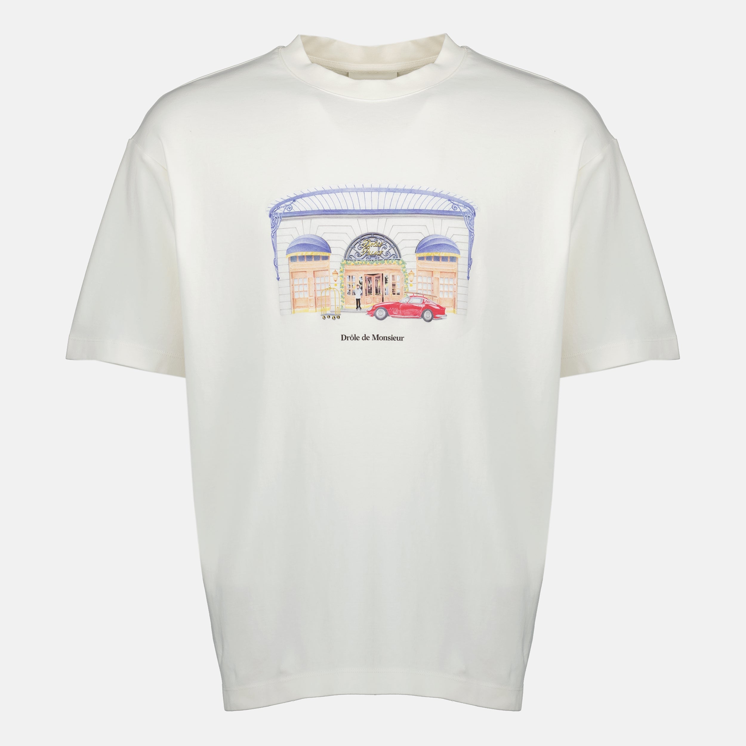 Drôle Palace T-shirt, Drôle De Monsieur, cotton T-shirt, graphic tee, contemporary fashion