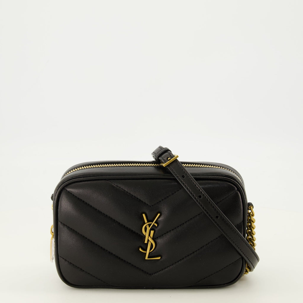 Mini Sac Loulou Kamera Schwarz