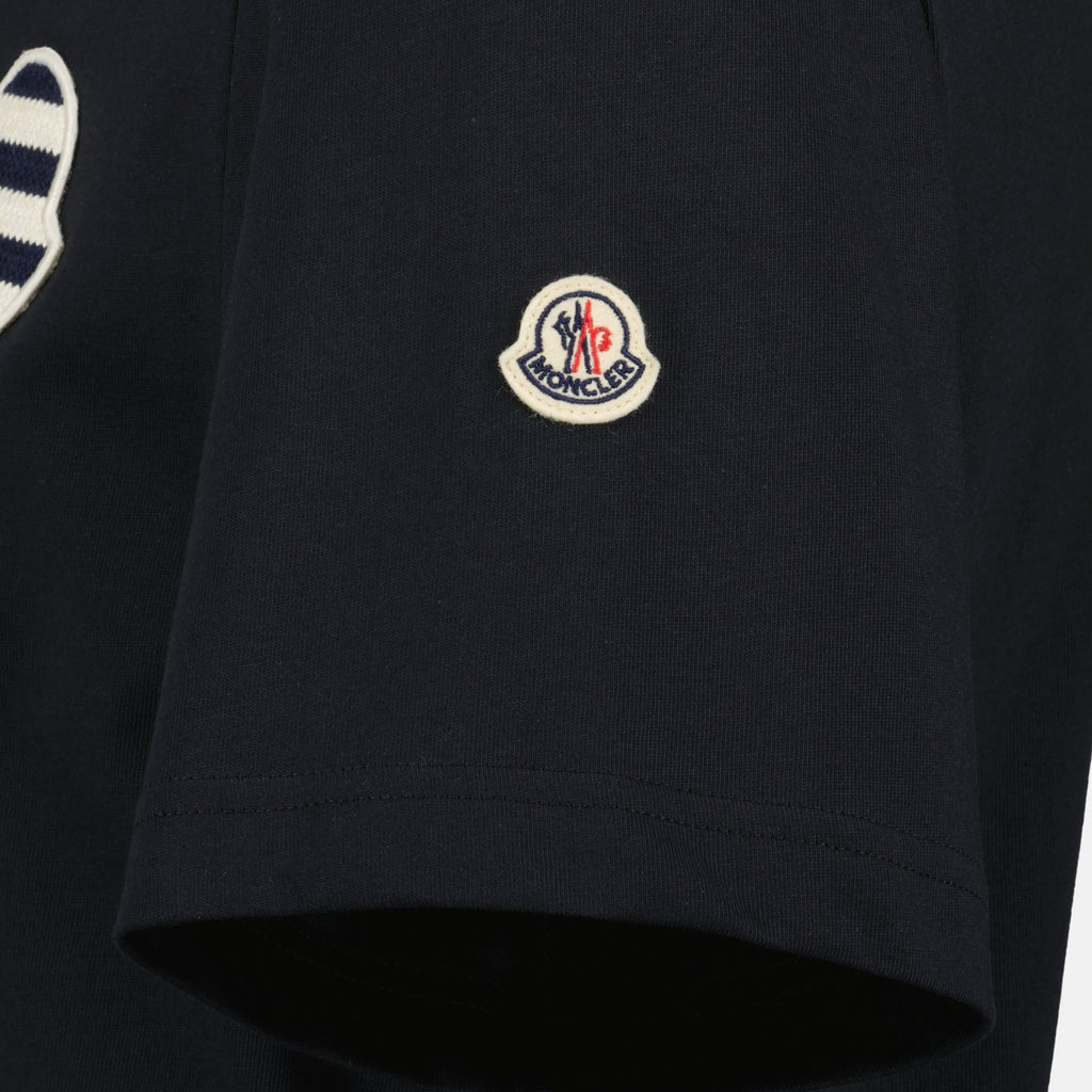 T-shirt en coton avec logo rayé