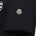 T-shirt en coton avec logo rayé
