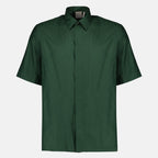 Oblique Green Silk Shirt