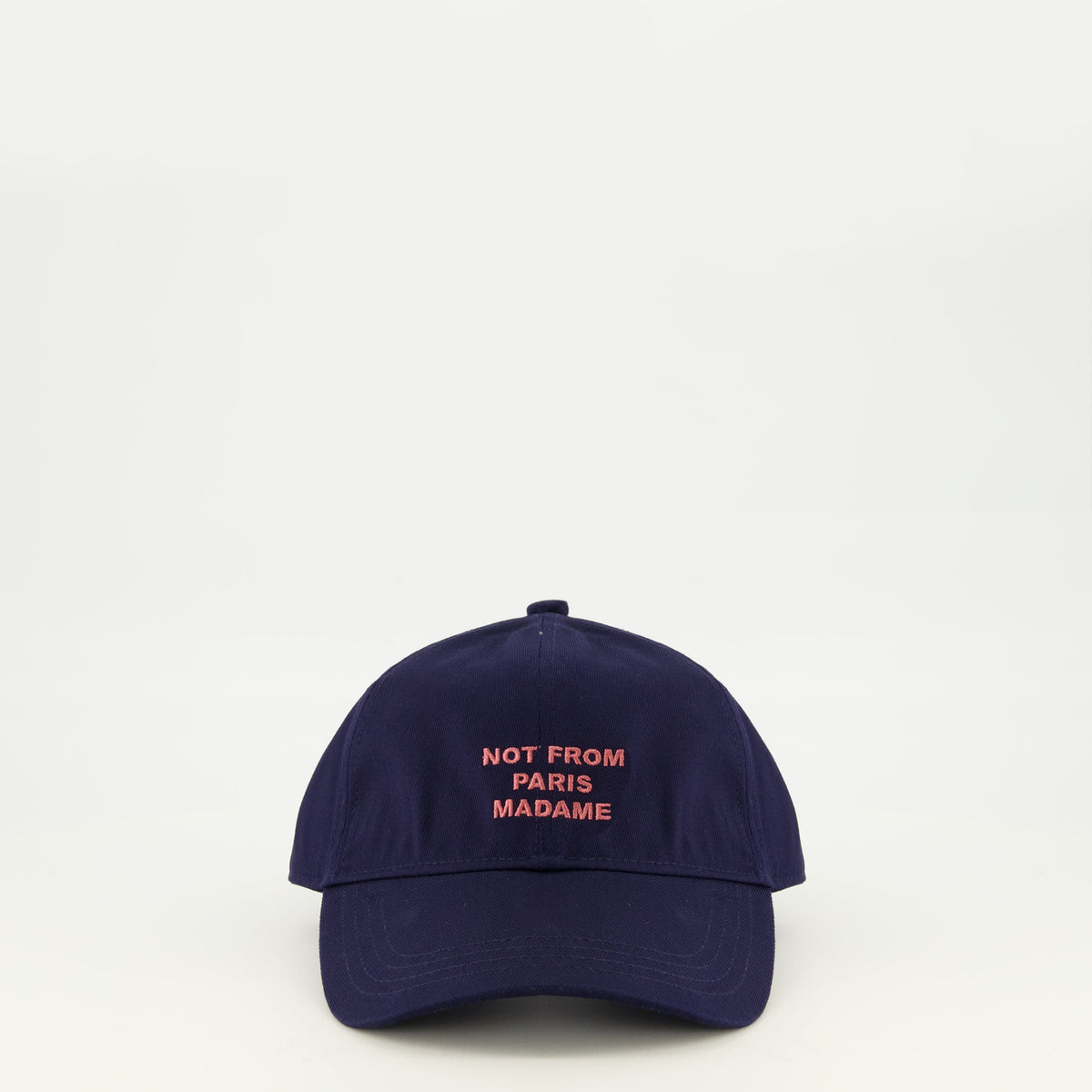 Kappe in Marineblau mit Slogan