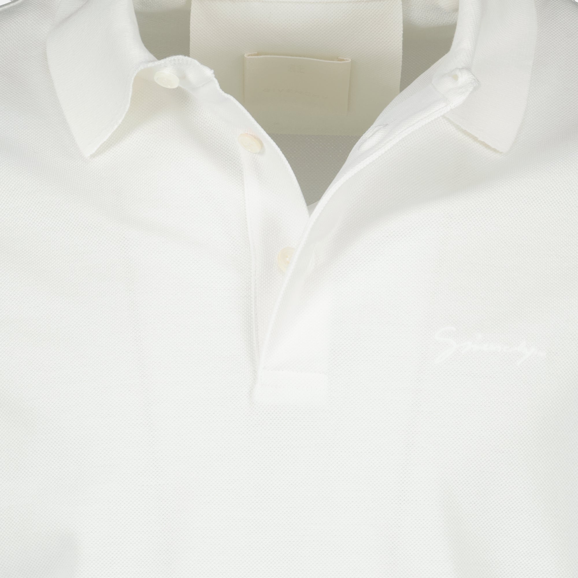 Givenchy polo, embroidered polo shirt, organic cotton clothing, Spring-Summer 2025 fashion, classic collar polo