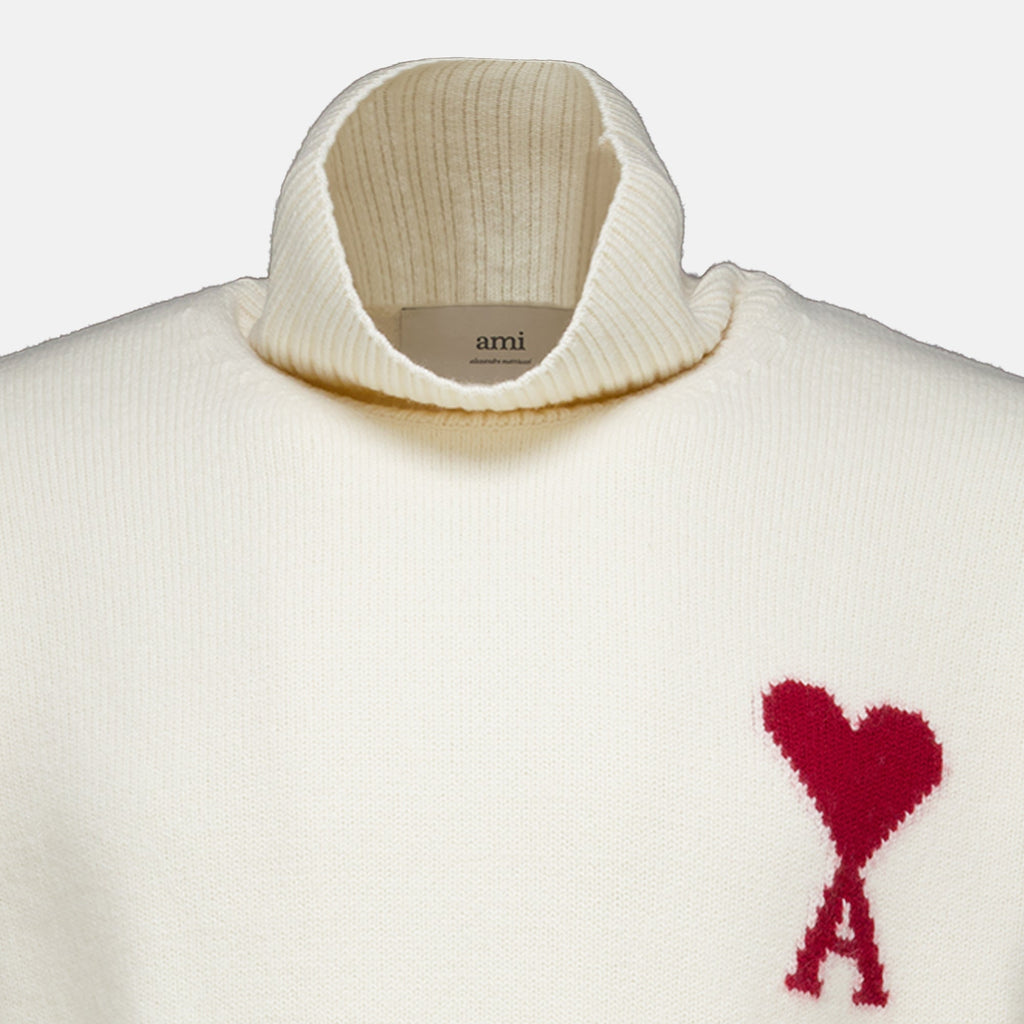 Sweater de Gola Alta Branca De Coeur