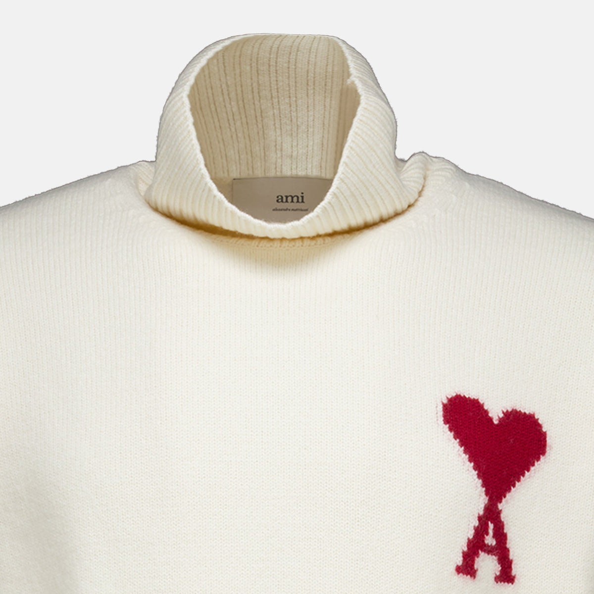 Sweater de Gola Alta Branca De Coeur