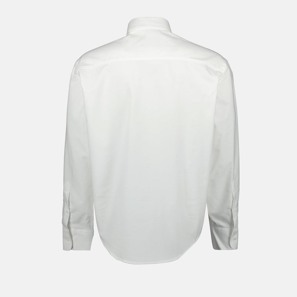 Ami Paris shirt, white cotton shirt, classic collar shirt, unisex shirt, Autumn-Winter 2025 collection