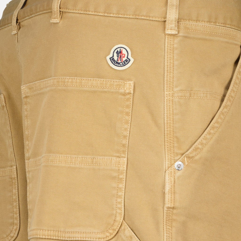 Image of Beige Cargo Pants by Moncler for Men - Season Spring-Summer 2026 - Product detail view 2