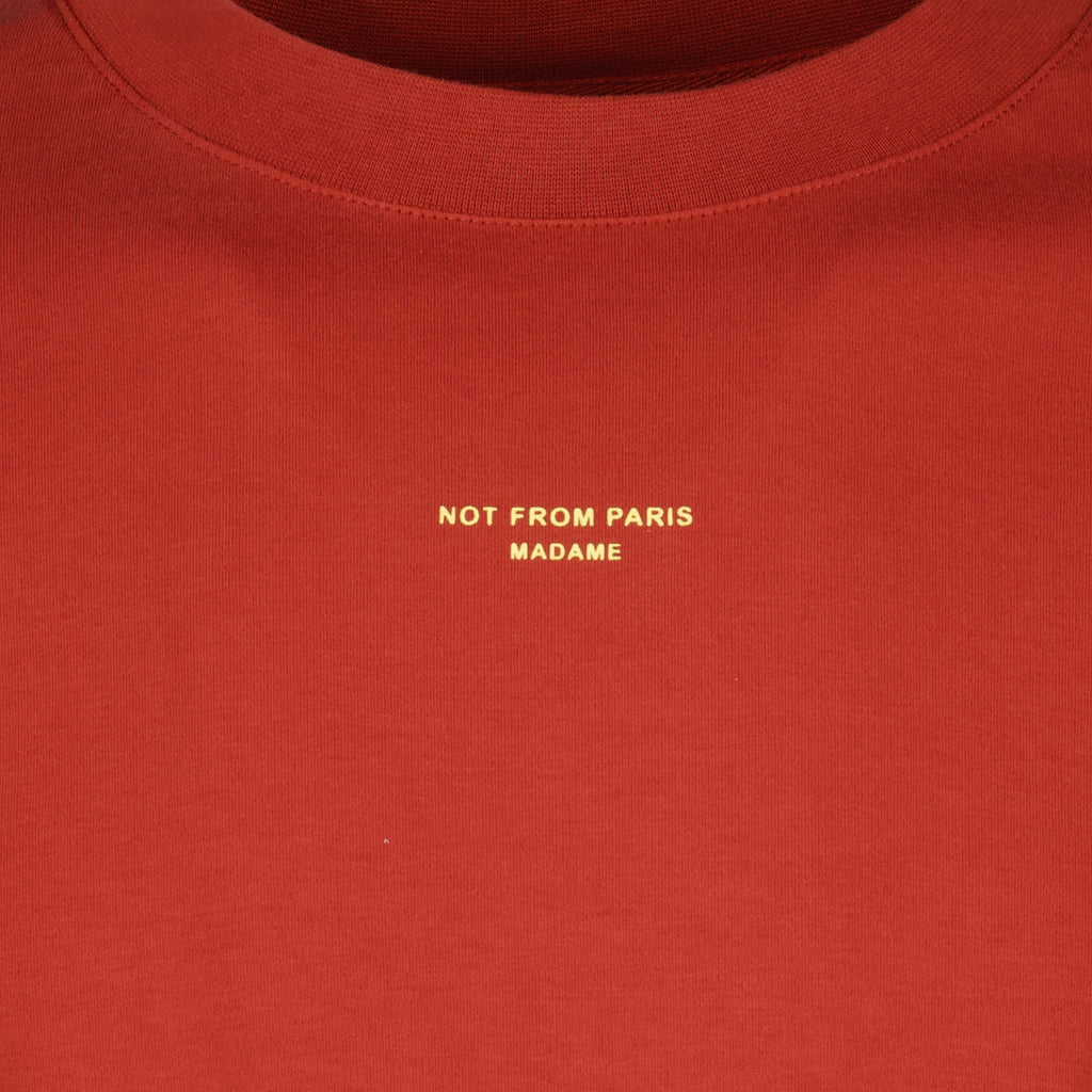 T-Shirt Slogan Vermelha - Drôle de Monsieur