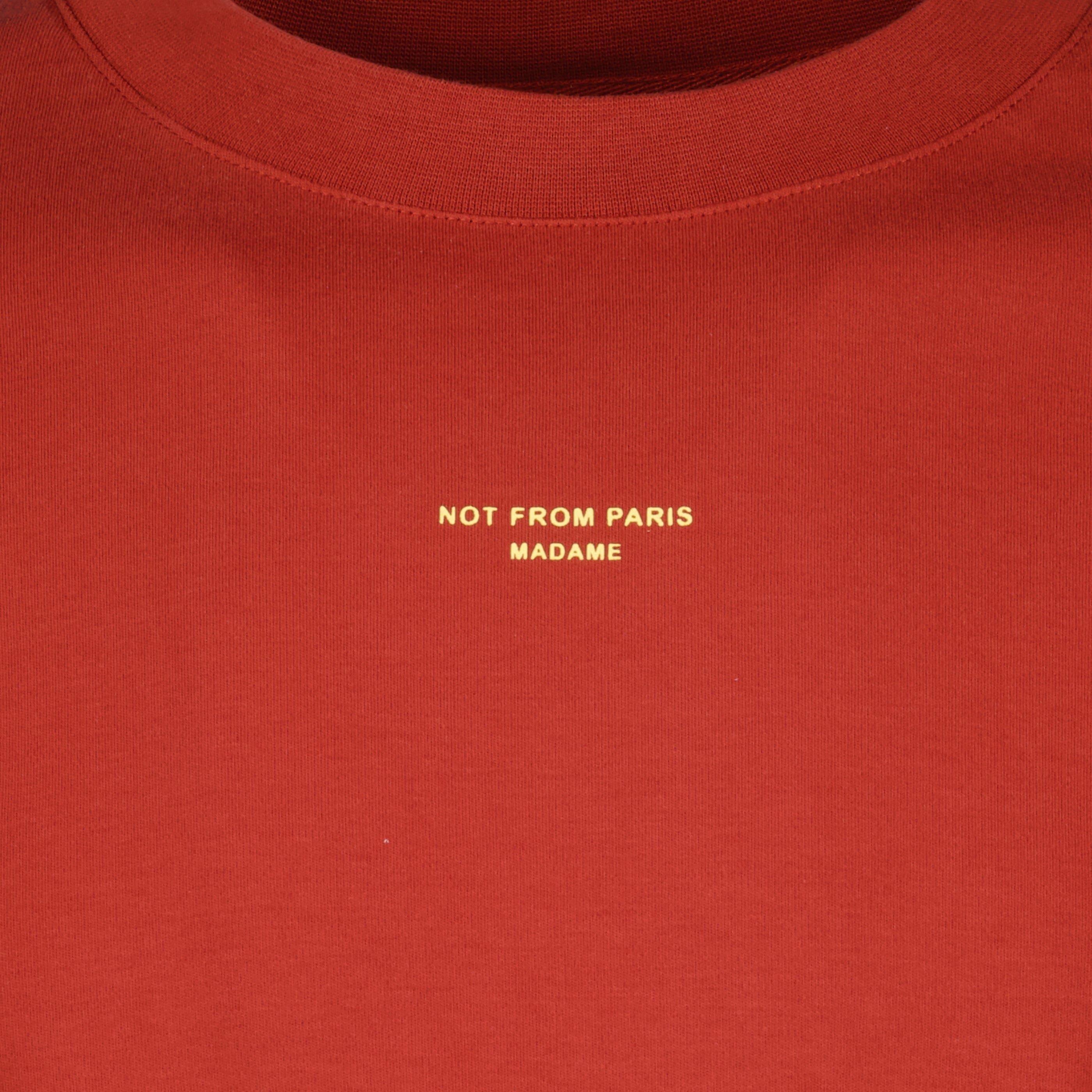 T-Shirt Slogan Vermelha - Drôle de Monsieur