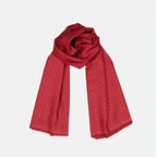 Red Silk Scarf, Givenchy Monogram, Luxury Accessory, Autumn-Winter Collection, Stylish Scarf