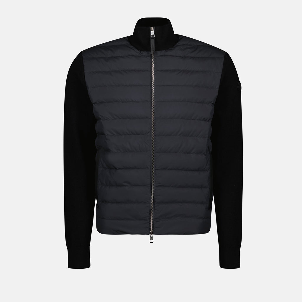 Bi-Material Jacket, Quilted Jacket, Black Jacket, Moncler Autumn-Winter 2024, Luxury Outerwear
