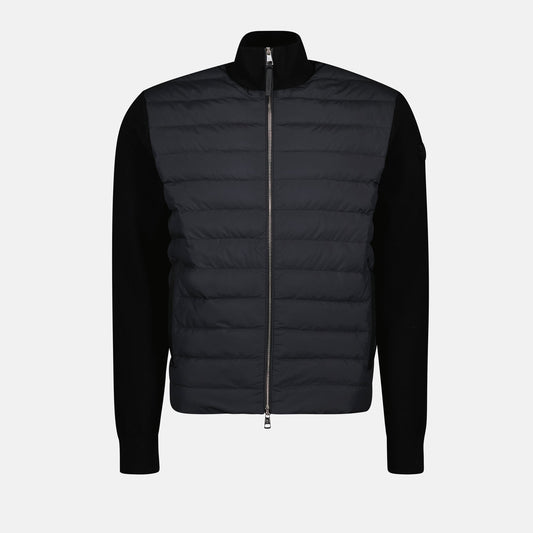 Bi-Material Jacket, Quilted Jacket, Black Jacket, Moncler Autumn-Winter 2024, Luxury Outerwear