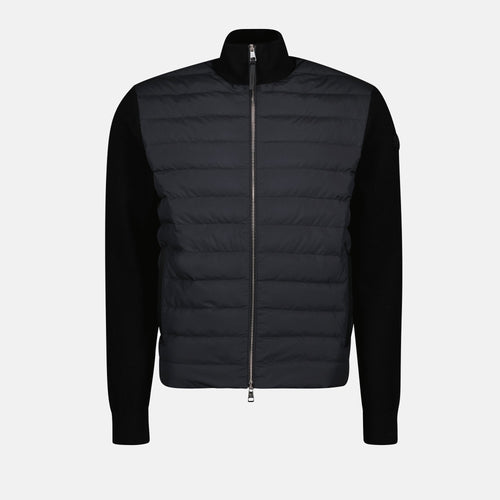 Bi-Material Quilted Jacket