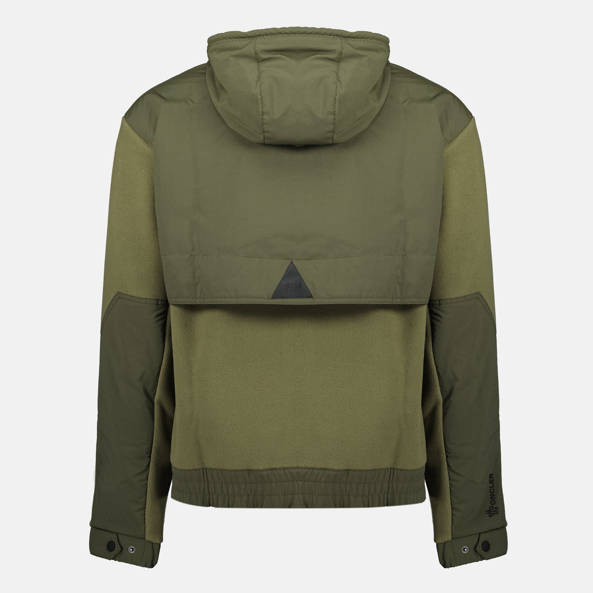 Moncler Grenoble cardigan, Kaki zipped cardigan, Polartec cardigan, men's outerwear, luxury menswear