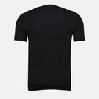 Diesel T-shirt, black cotton T-shirt, embroidered logo tee, casual wear, Spring-Summer collection