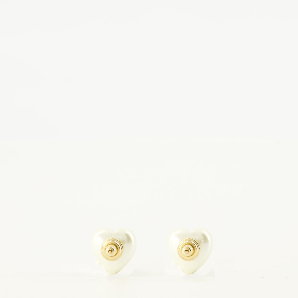 Boucles d'oreilles Vlogo en métal et cristaux Swarovski